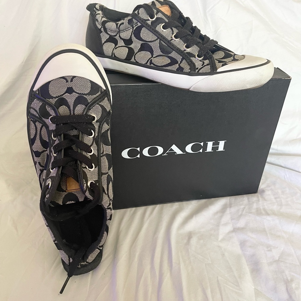 Coach “Barrett” Grey/Blk/White Sneakers